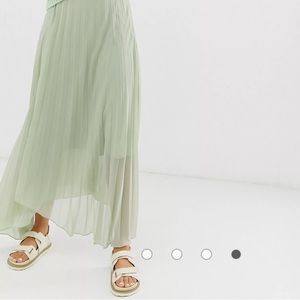 Pleated Midi Skirt - New With Tags